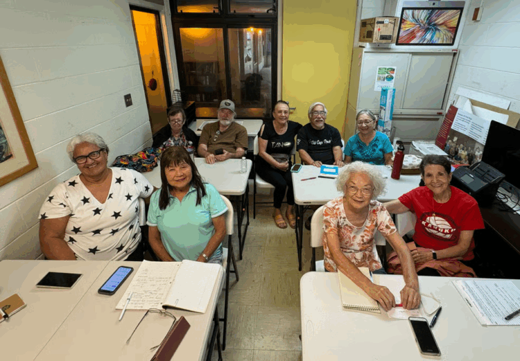 Kupuna or Hawaiian seniors take classes as part of the Kupuna technology program.