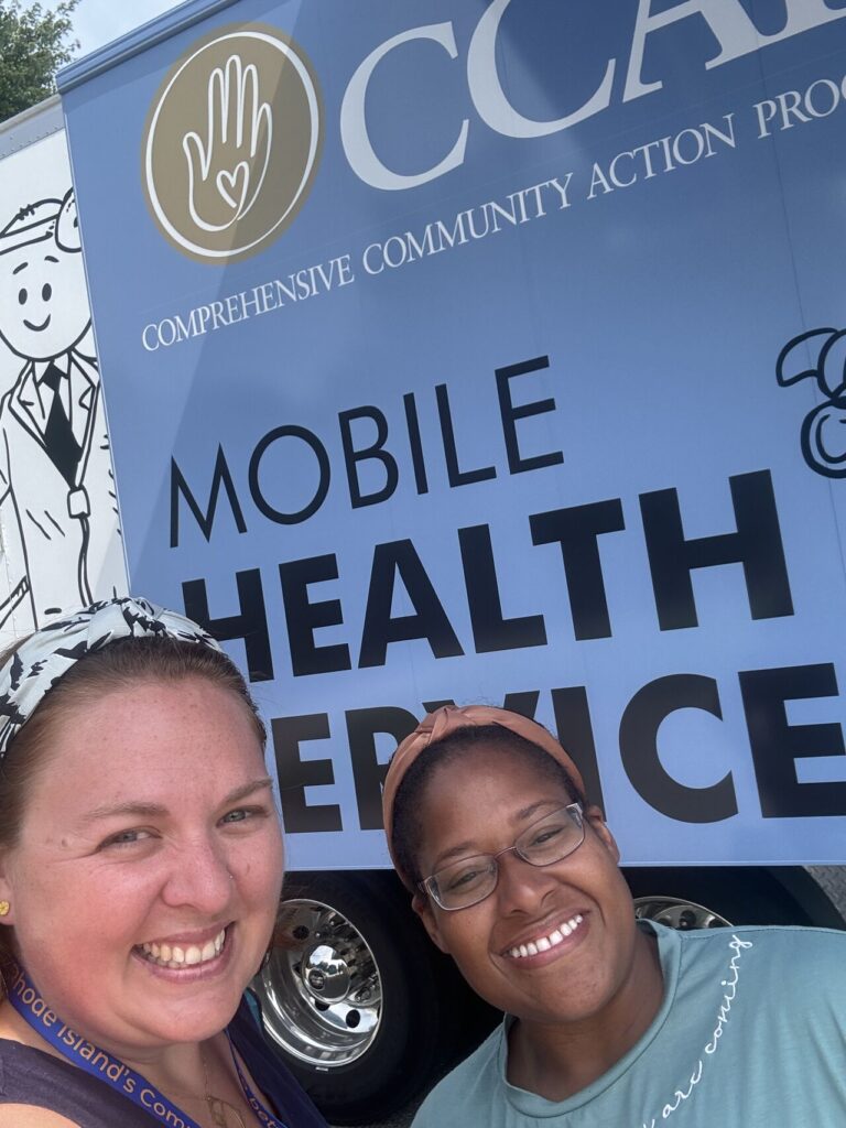 Emily Bernstein of Wheelhouse Health Navigation at a free healthcare event.